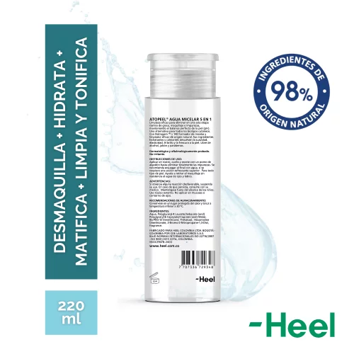 Atopeel Agua Micelar 5 en 1 Heel