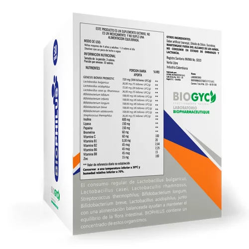 BIOPHILUS x30 sobres BIOGYC