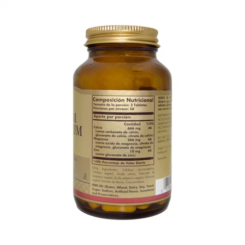 Calcium Magnesium Plus Zinc Calcio, Magnesio y Zinc