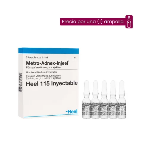 Metro Adnex Injeel Ampolla Medicamento Homeopático