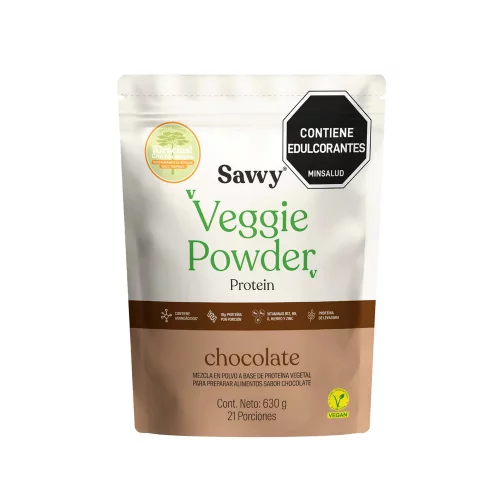 Veggie Powder Protein Chocolate Proteína vegana Savvy