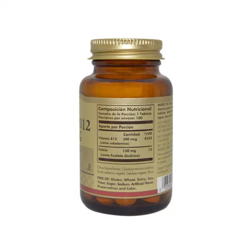 Vitamina B12 500 mcg Cobalamina