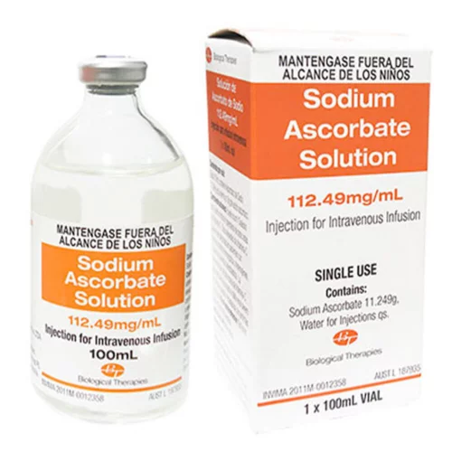 Vitamina C Ascorbato de Sodio 11.2G /100 mL Solución Inyectable