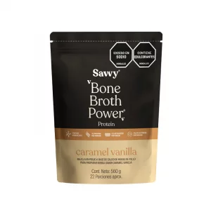Bone Broth Power Caramel Vanilla Proteína Savvy