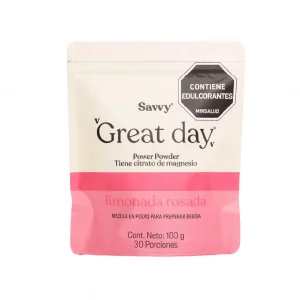Great Day Limonada Rosada con Citrato de Magnesio Savvy