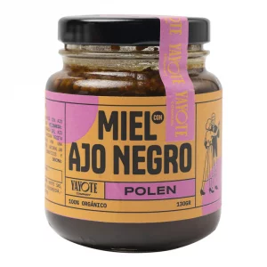 Mezcla De Miel De Abeja Con Ajo Negro y Polen