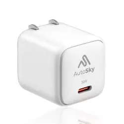 Adaptador Nano Autosky Puerto Tipo C 30 W Aca-100