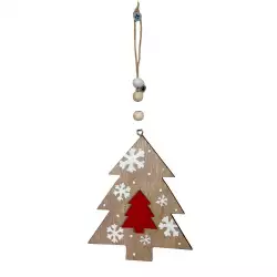 Adorno Arbol Colgante Nav Rojo-Blanco Colgante 12.Tini 201-2500309