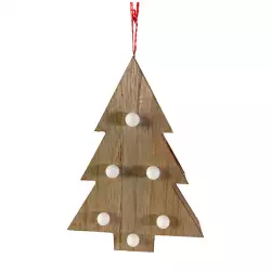 Adorno Arbol Santini Con Luz  4X22Cm Natural