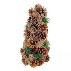 Adorno Nav Arbol Deco Verde-Natural 33X16X16Cm Santini 140-0500368