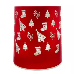 Adorno Nav Rojo C/Luz A/Bat 9X9X10Cm  Santini 200-3700216