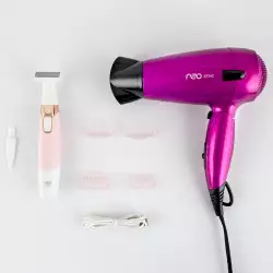 Afeitadora Neo Sens Lady Wetdry Con Accesorios + Secador Neo Sens