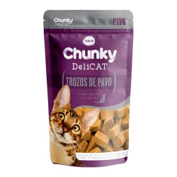 Alimento Humedo Gato Chunky 87Al 80 Gr Pavo