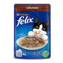 Alimento humedo gato felix 85 gr pavo salsa 12370109