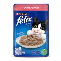 Alimento humedo gato felix 85 gr salmon salsa 12370070