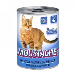 Alimento Humedo Gato Moustache 354170 415 Gr Pescado Lata