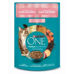 Alimento Humedo Gato Purina One 85 Gr Adultos Esterilizados Salmon
