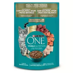Alimento Humedo Gato Purina One 85 Gr Adultos Salmon Atun Pescado