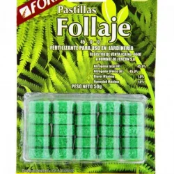 Alimento Plantas Forza Follaje 25 Pastillas Verde