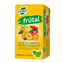 Aromática Jaibel Frutal Frutos Amarillos X 20 Bolsas