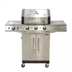 Asador A Gas Charbro Eral Acero Inoxidabl Il 3 Quemadores