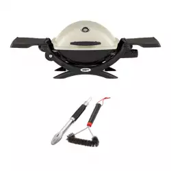 Asador Gas Weber Q1200 Pinza+Cepillo 104X39X42Cm 70% Aluminio Fo