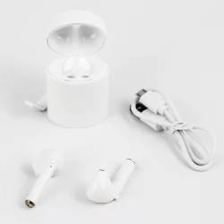 Audífonos Be Mix Blanco Inalámbricos Goma Ht1912