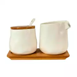 Azucarera Y Cremera Concepts Blanco 250 Ml Porcelana 40% Mad