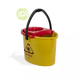 Balde Con Escurridor Estra  Amarillo 12 Lt