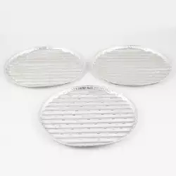 Bandeja Bbq X 3 Unid A Ades Aluminio Redond