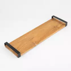 Bandeja en Madera Y Metal