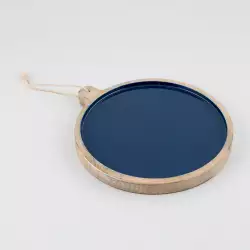 Bandeja Expressions Flora 25X2X28Cm Azul Madera