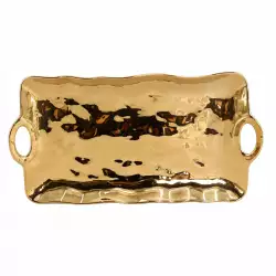 Bandeja Navideña 34x19.5cm Gold Expressions Christmas