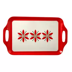 Bandeja Poinsettia Nav 48.5X29X2.5Cm  Santini 180-7800095