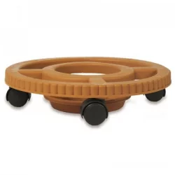 Base Para Matera Decorativa Con Rodachines Grande