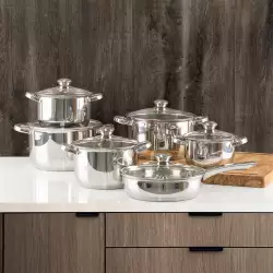 Bateria De Cocina Expressions 12 Ud Acero Inoxidable