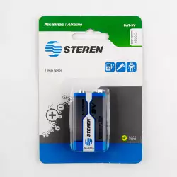 Bateria Steren Alcalina 9 V Bat-9V