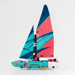 Bloques Maypa Velero 38X6Cm Azul Plastico