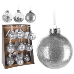 Bola nav 10cm plata decorada surt awr100310