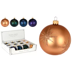 Bola nav 6cm decor estrella azl verde rose surt avg114260