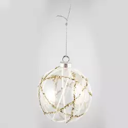 Bola Navideña 8X8Cm Dorado-Plateado Miro 831 Xmtx349