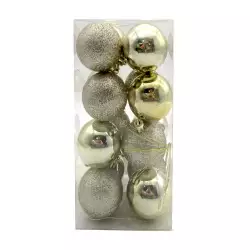 Bolas navideñas dorado champagne 16Pzs 5cm Expressions GS01C03023