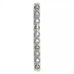 Bolas navideñas plateadas 10Pzs 7cm Expressions GS01C03016