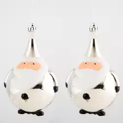 Bolas X2Pzs 15Cm San Expressions Christmas Ta Plat