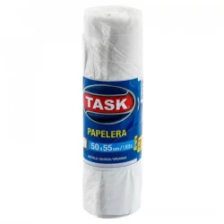 Bolsa Basura Task 1680031 Papelera 50X55 Cm 20 Un 18 Lt