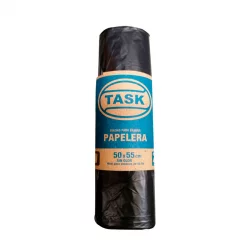 Bolsa De Basura Task Rollo Negra 50X55 20 Un Papelera 1017089