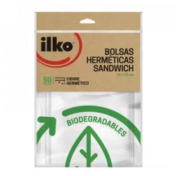 Bolsa Ilko Setx50 16X15Cm Hermética Para Sándwich