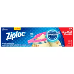 Bolsa ziploc 416231 setx20 17x19 grande hermetica