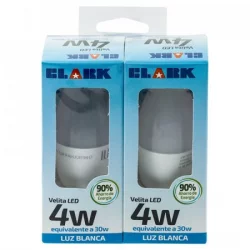 Bombillo Clark E27 Luz Blanca 2 Ud 4 W 1211