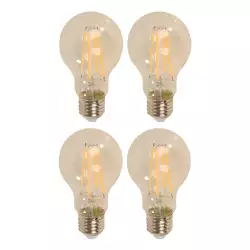 Bombillo Led Ecomax Filamento A60 E27 4 Ud 7 W 23047-1